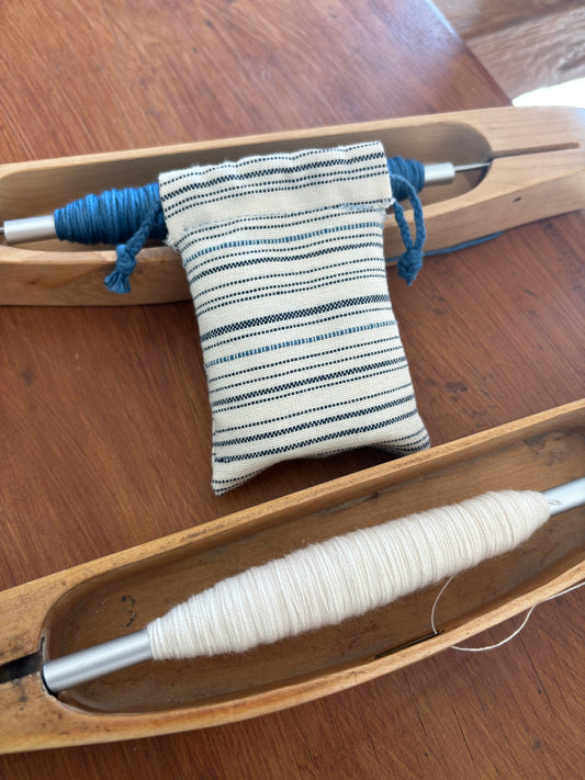Small Handmade Gift bag "Lefkonikiatiko" Traditional loom technique