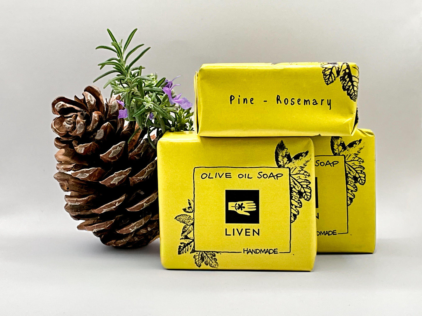 Olive Oil Bar Soap with Pine & Rosemary Essential Oils