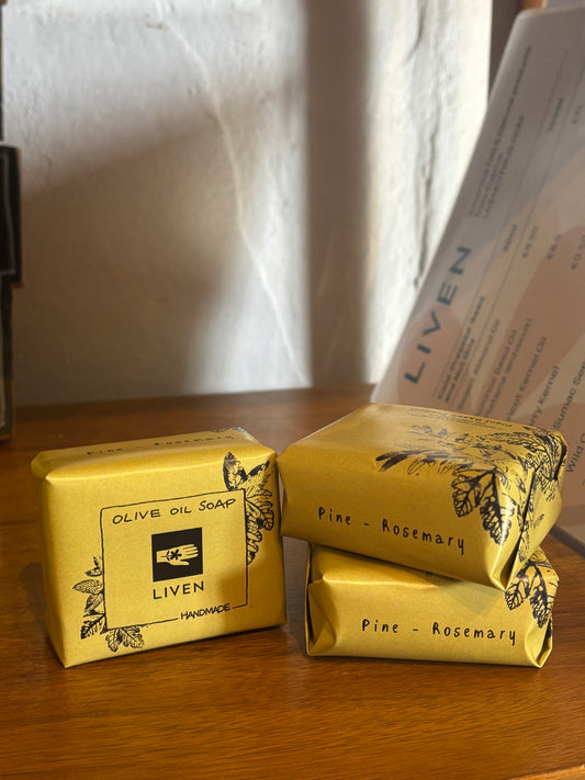 Olive Oil Bar Soap with Pine & Rosemary Essential Oils