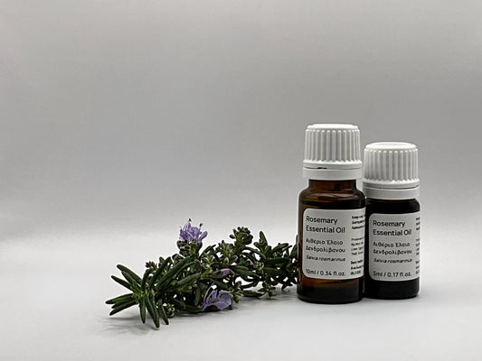 rosemary essential oil from cyprus in 2 bottles